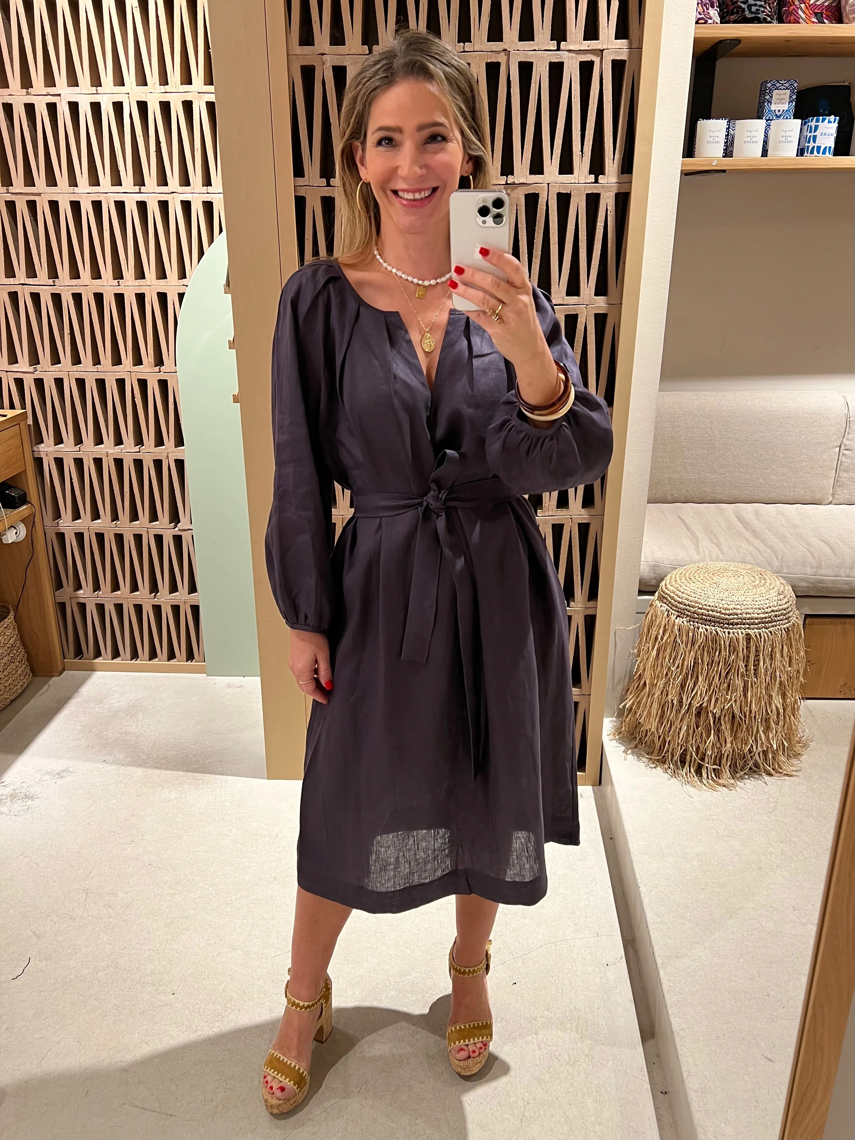 OVERSIZED LINEN DRESS "ELINA"