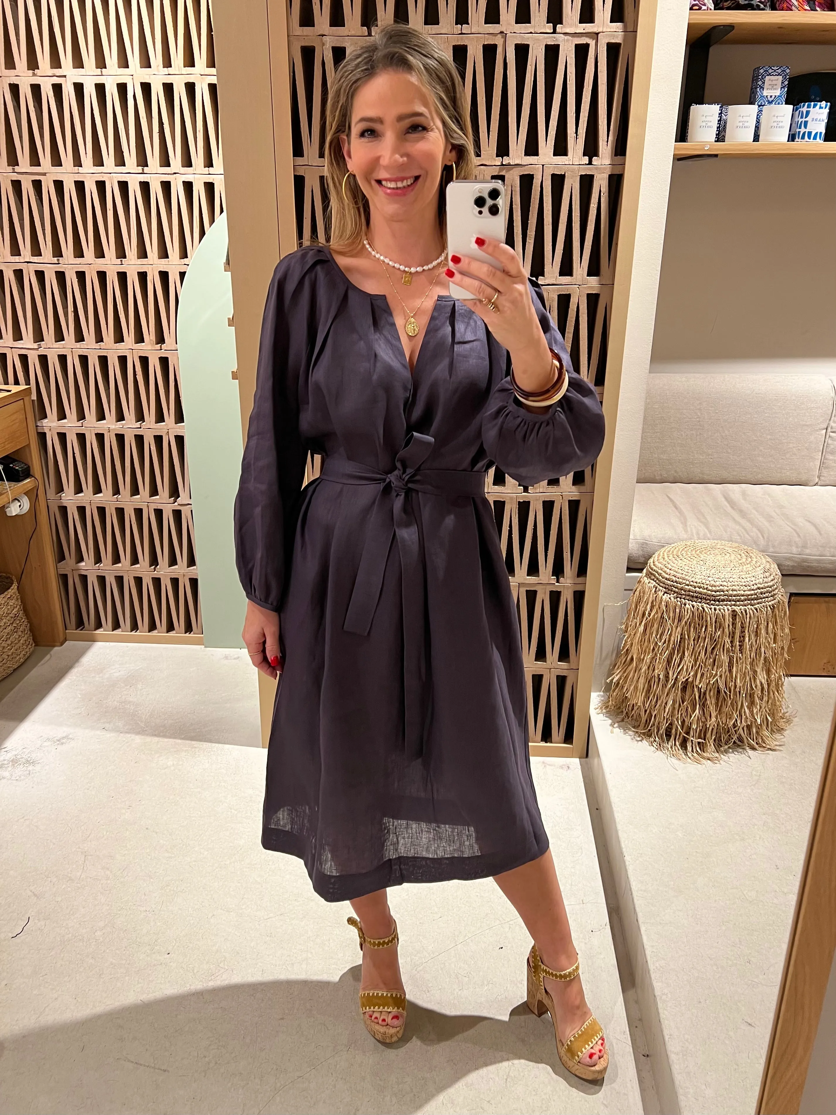 OVERSIZED LINEN DRESS "ELINA"