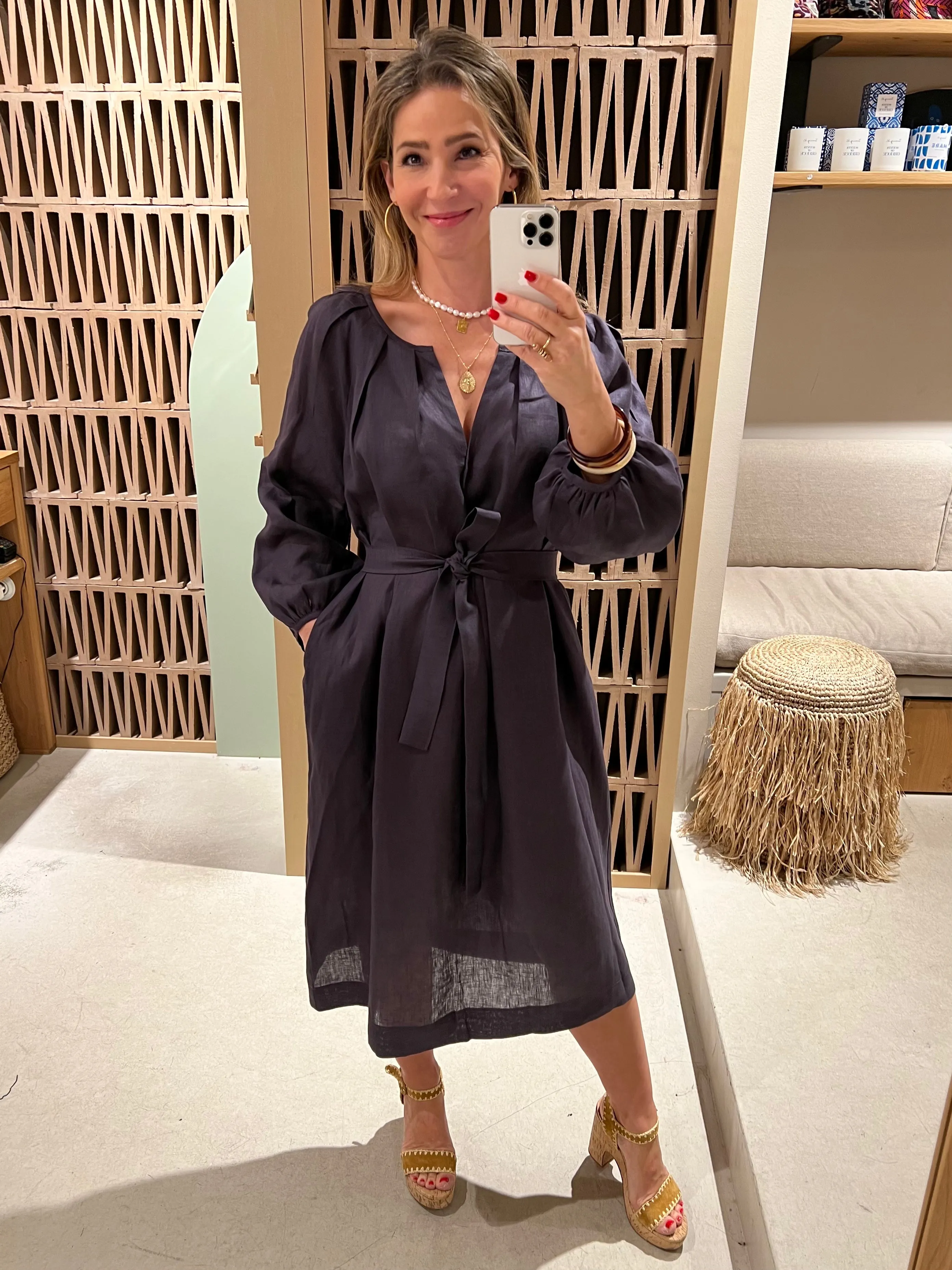 OVERSIZED LINEN DRESS "ELINA"