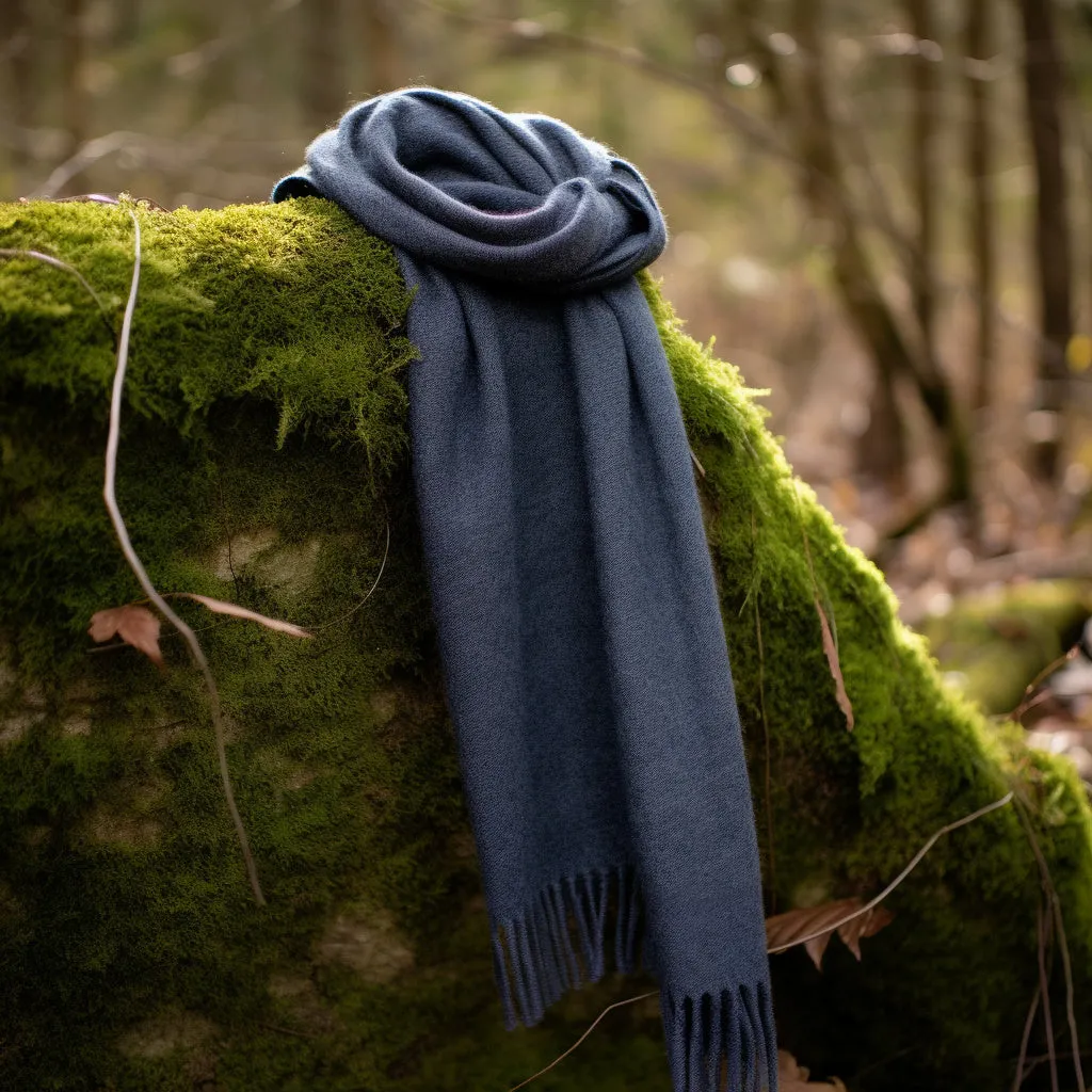 Pastel Mint Long Lambswool scarf | Pure Wool Shawl