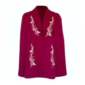 Posy Cape in Fuchsia