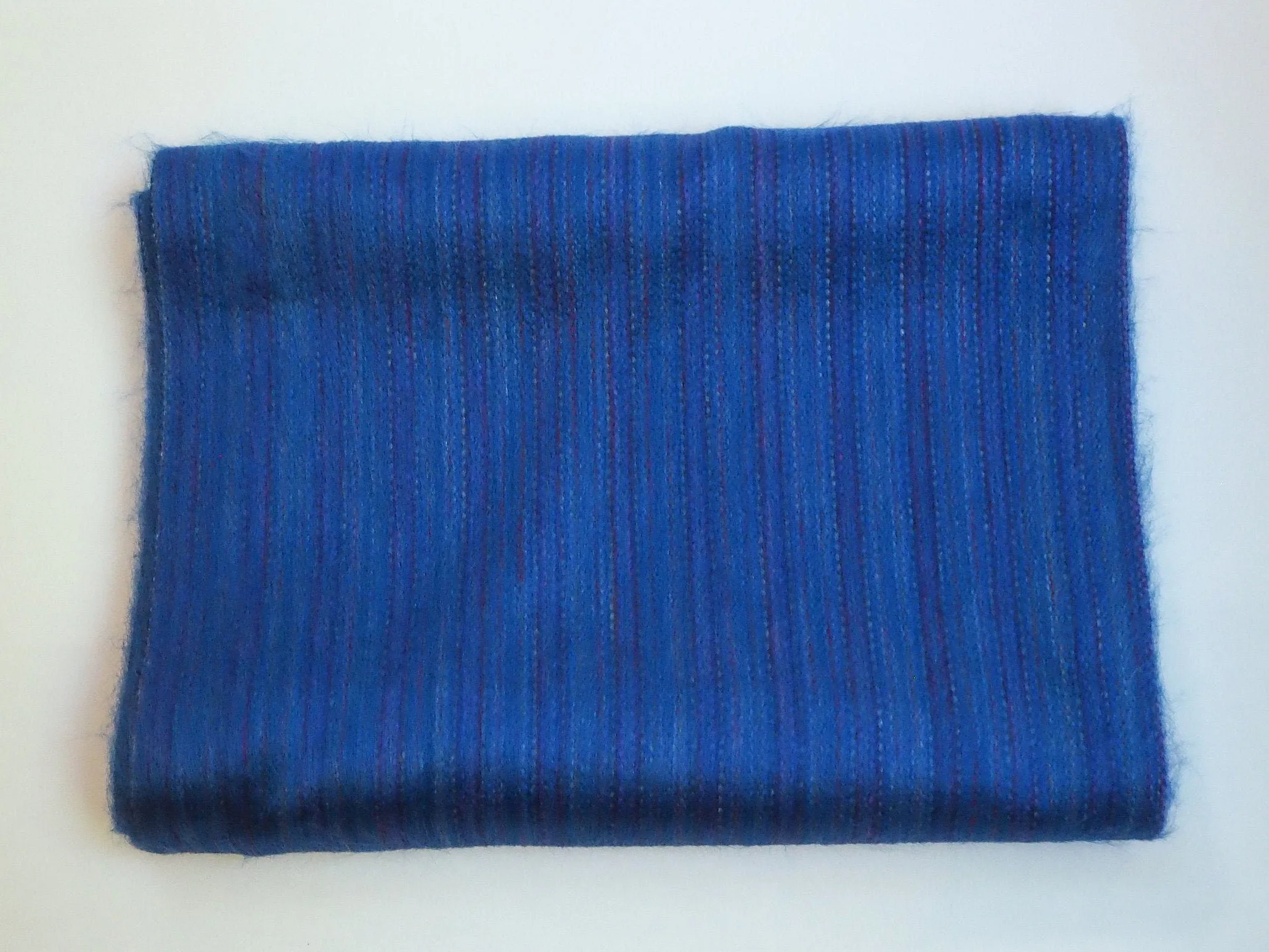 Royal Blue Alpaca Wool Infinity Scarf / Shawl