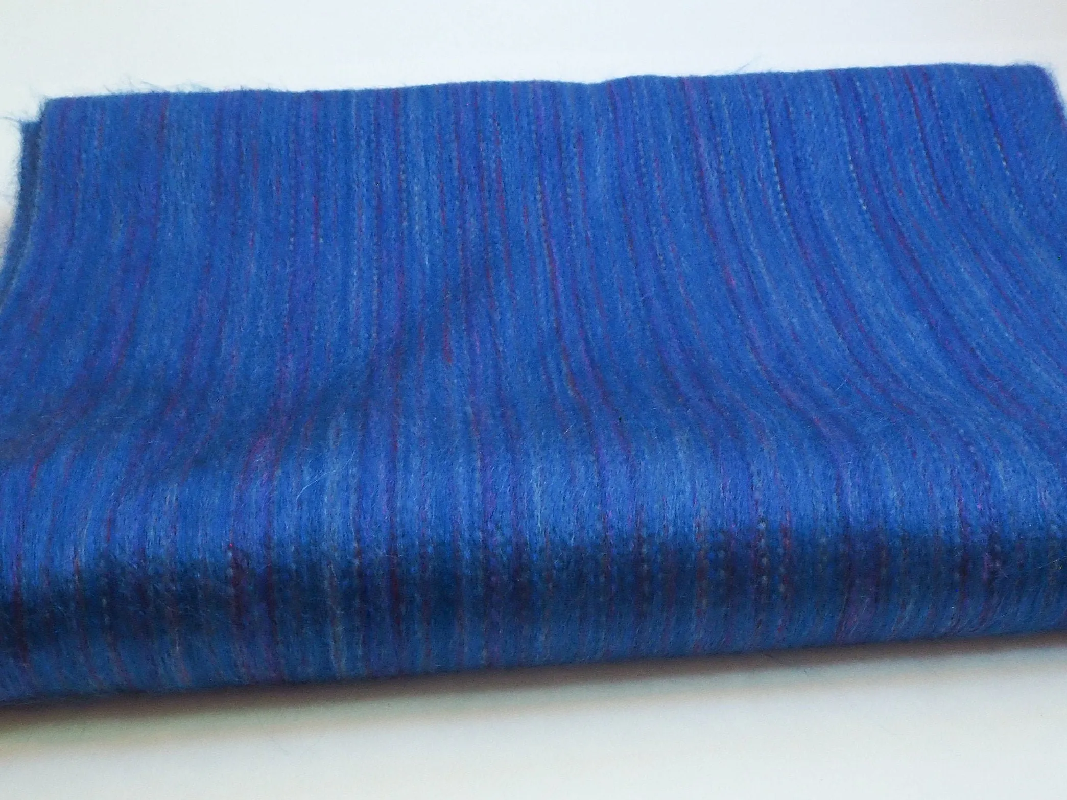 Royal Blue Alpaca Wool Infinity Scarf / Shawl