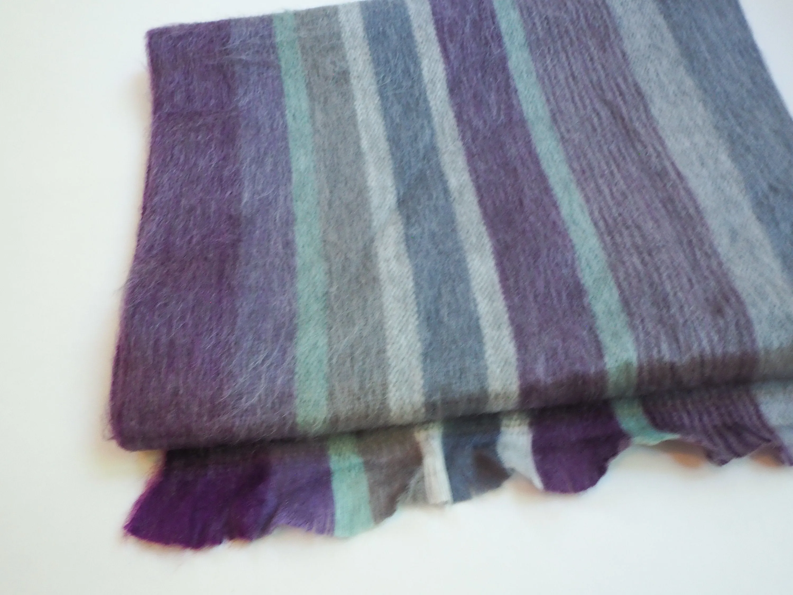 Royal Blue Alpaca Wool Infinity Scarf / Shawl