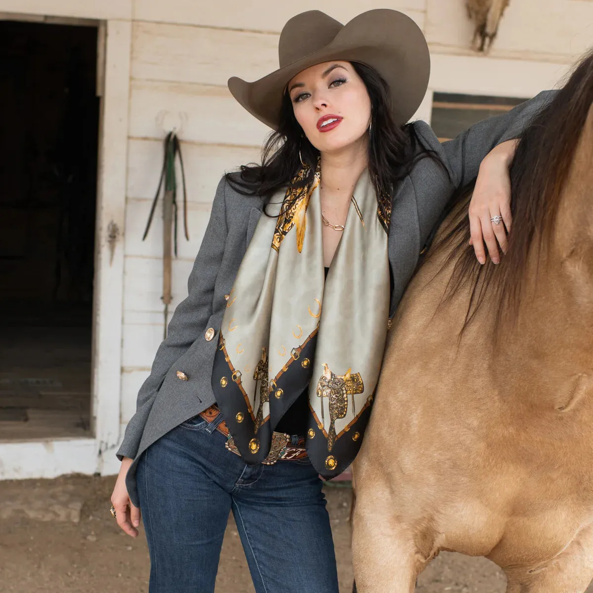Saddle UP Silk Scarf choice of colors