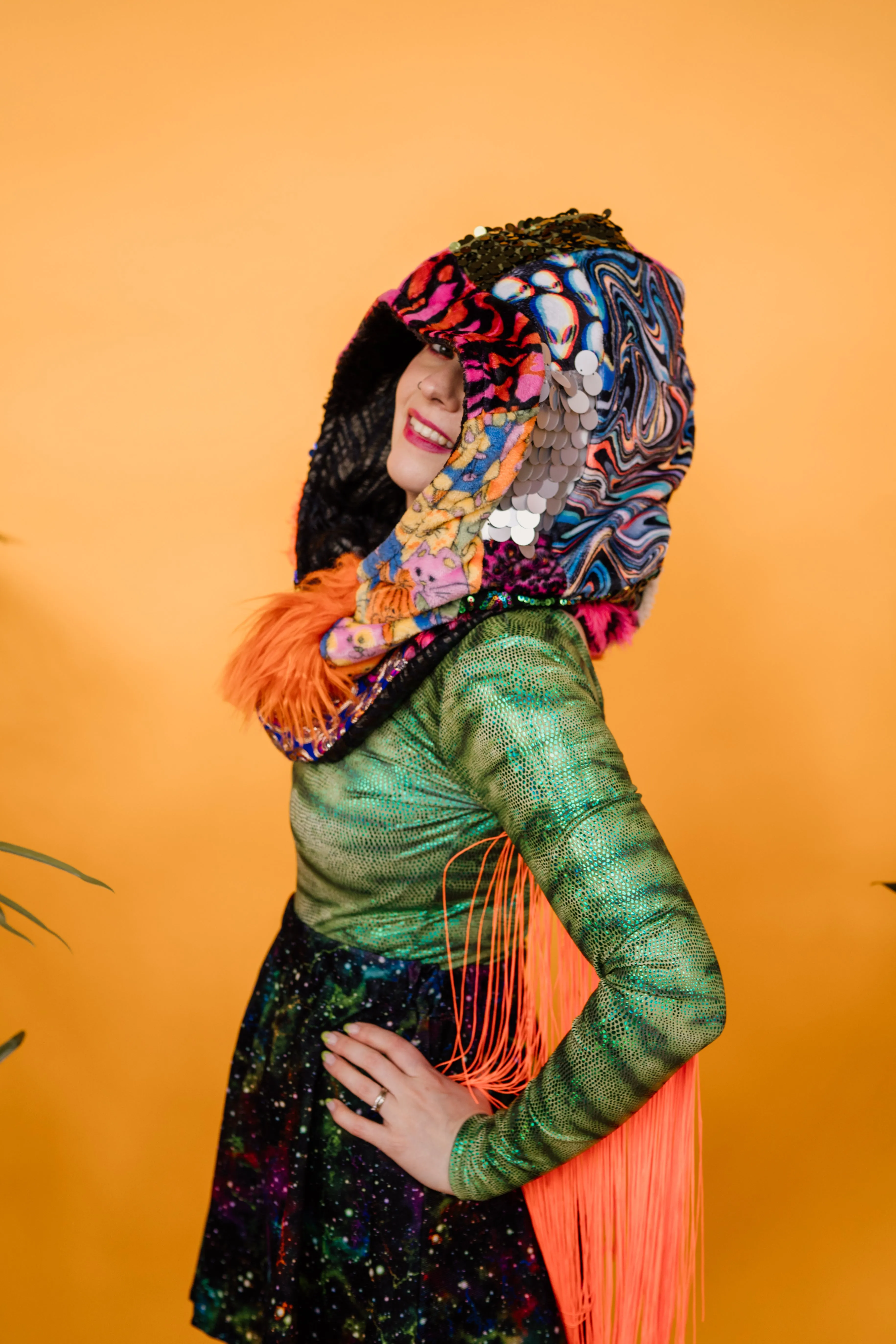 Shangri La Patchwork Hood