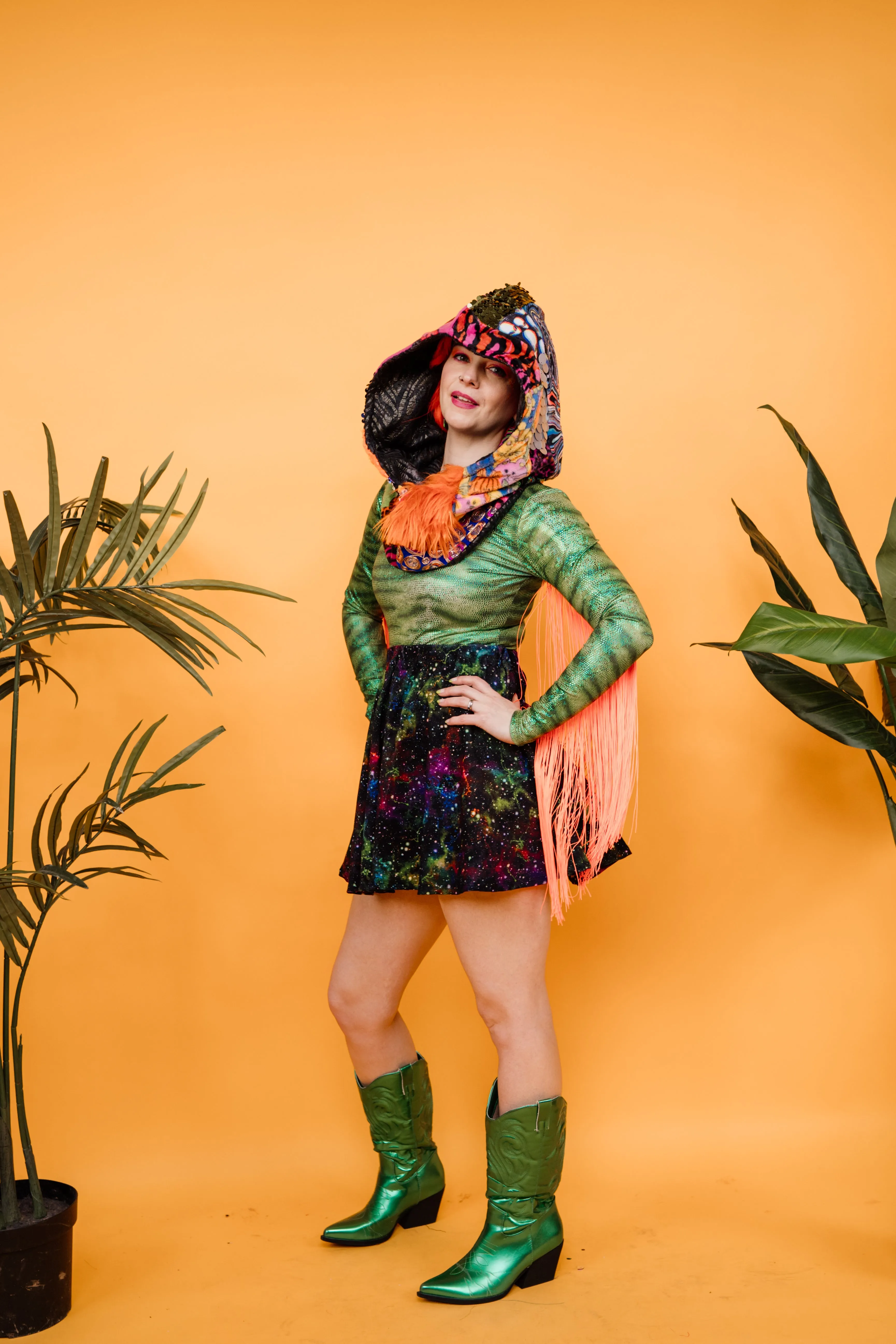 Shangri La Patchwork Hood