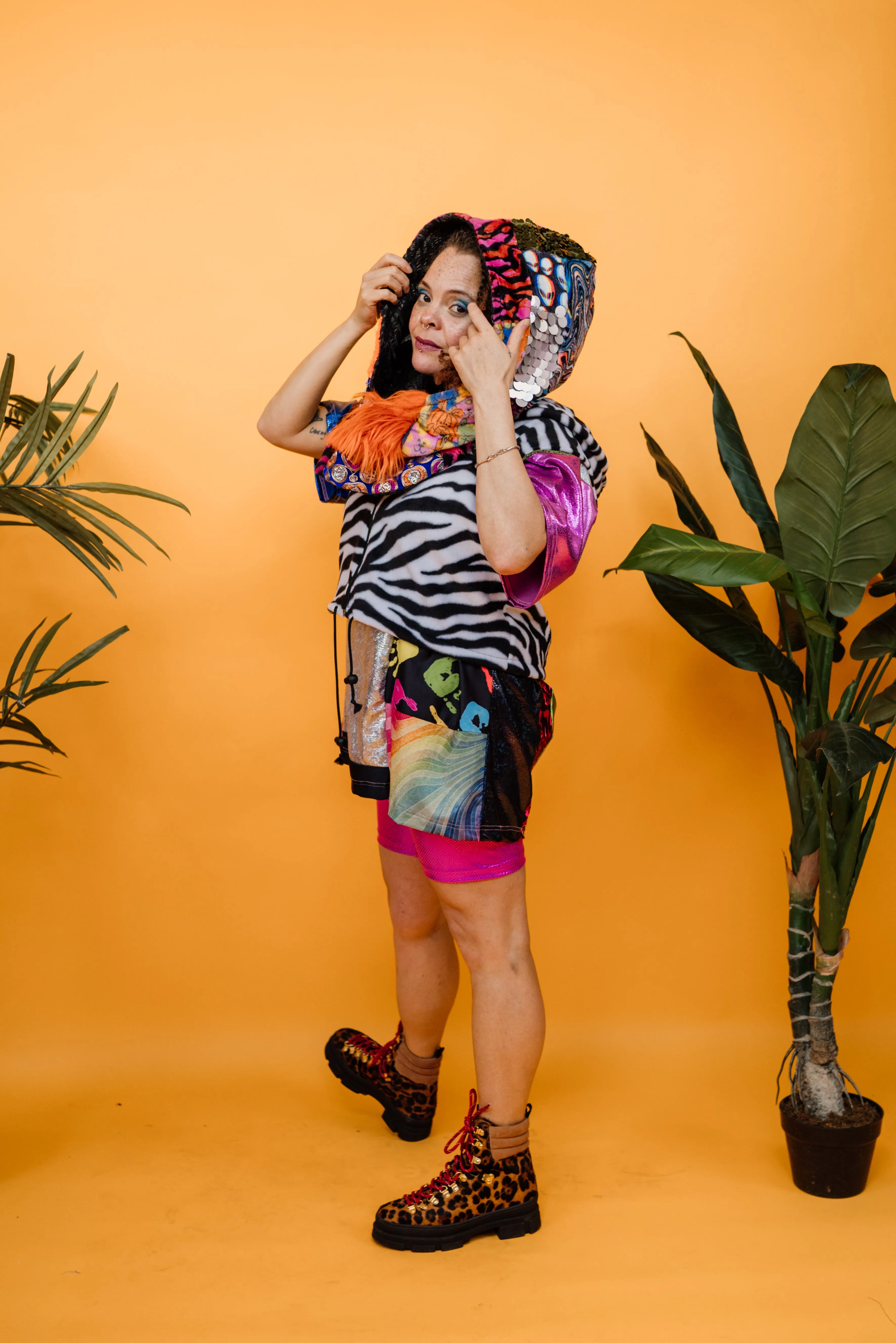 Shangri La Patchwork Hood