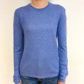 Sky Blue Cashmere Crew Neck Jumper Extra Small