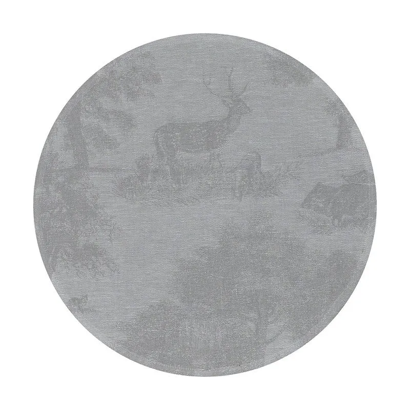 Souveraine Silver Argent Placemats by Le Jacquard Français