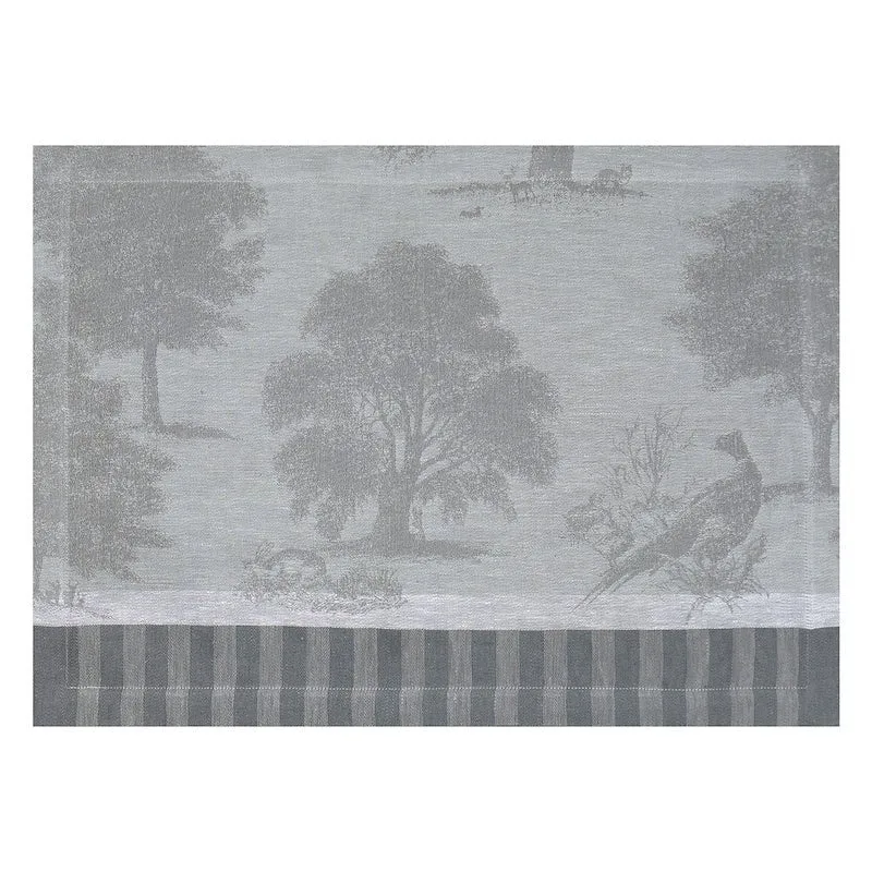 Souveraine Silver Argent Placemats by Le Jacquard Français