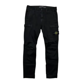 Stone Island 2020 Black SK Cargo Pants (Preowned Size 36)