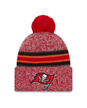 Tampa Bay Buccaneers New Era 2023 Sideline - Sport Cuffed Pom Knit Hat - Red