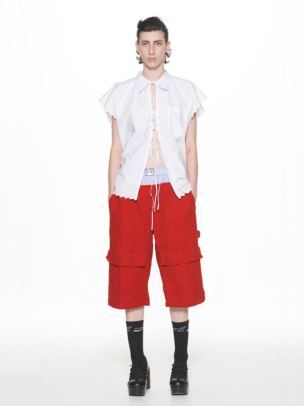 Trunks Layered Cargo Pants (Brown)