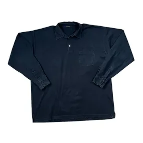 Vintage HENRI LLOYD Classic Embroidered Mini Logo Heavy Cotton Deck Polo Shirt