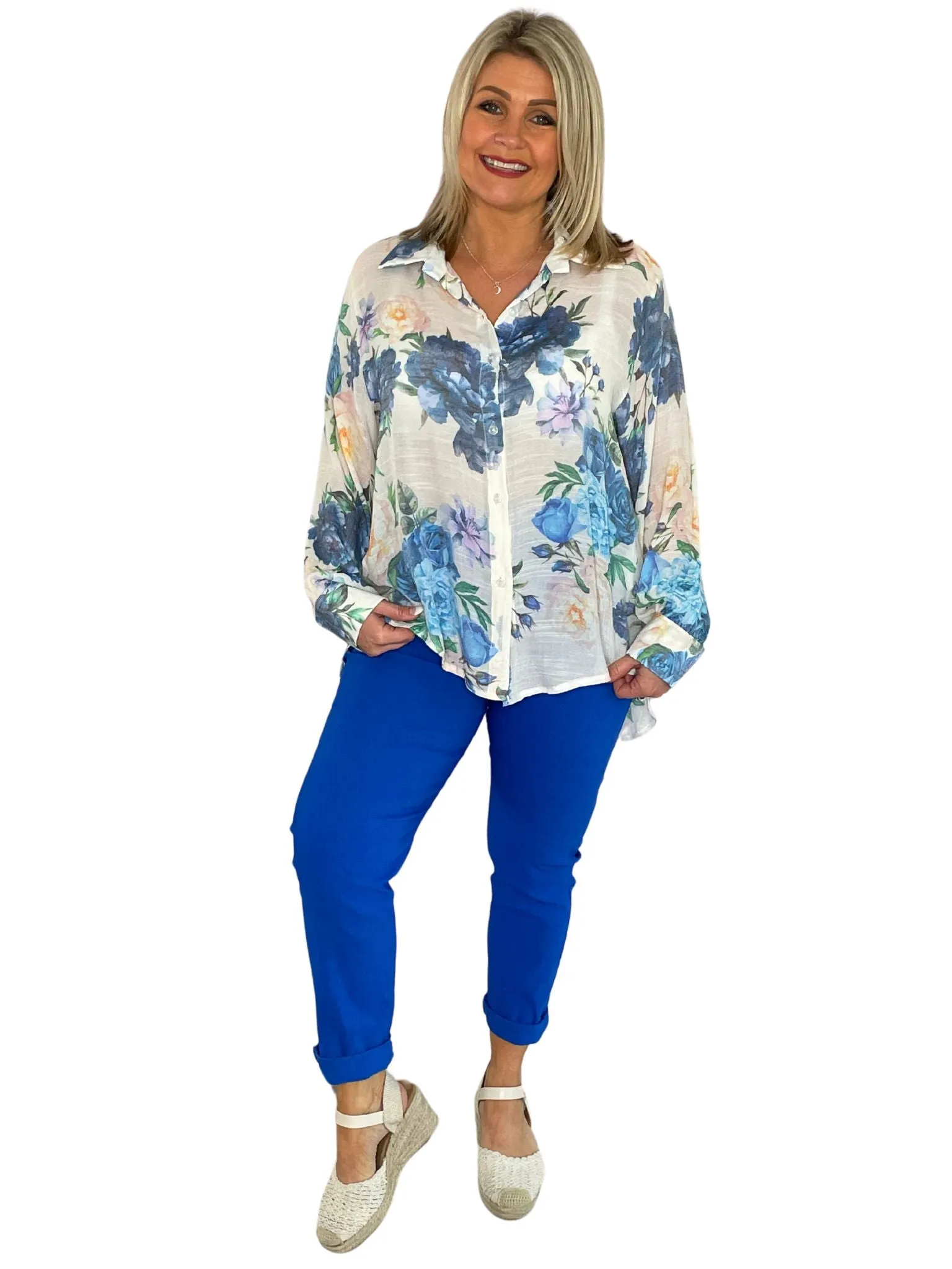 Willow Comfy & Stretchy Ankle Grazer Trousers