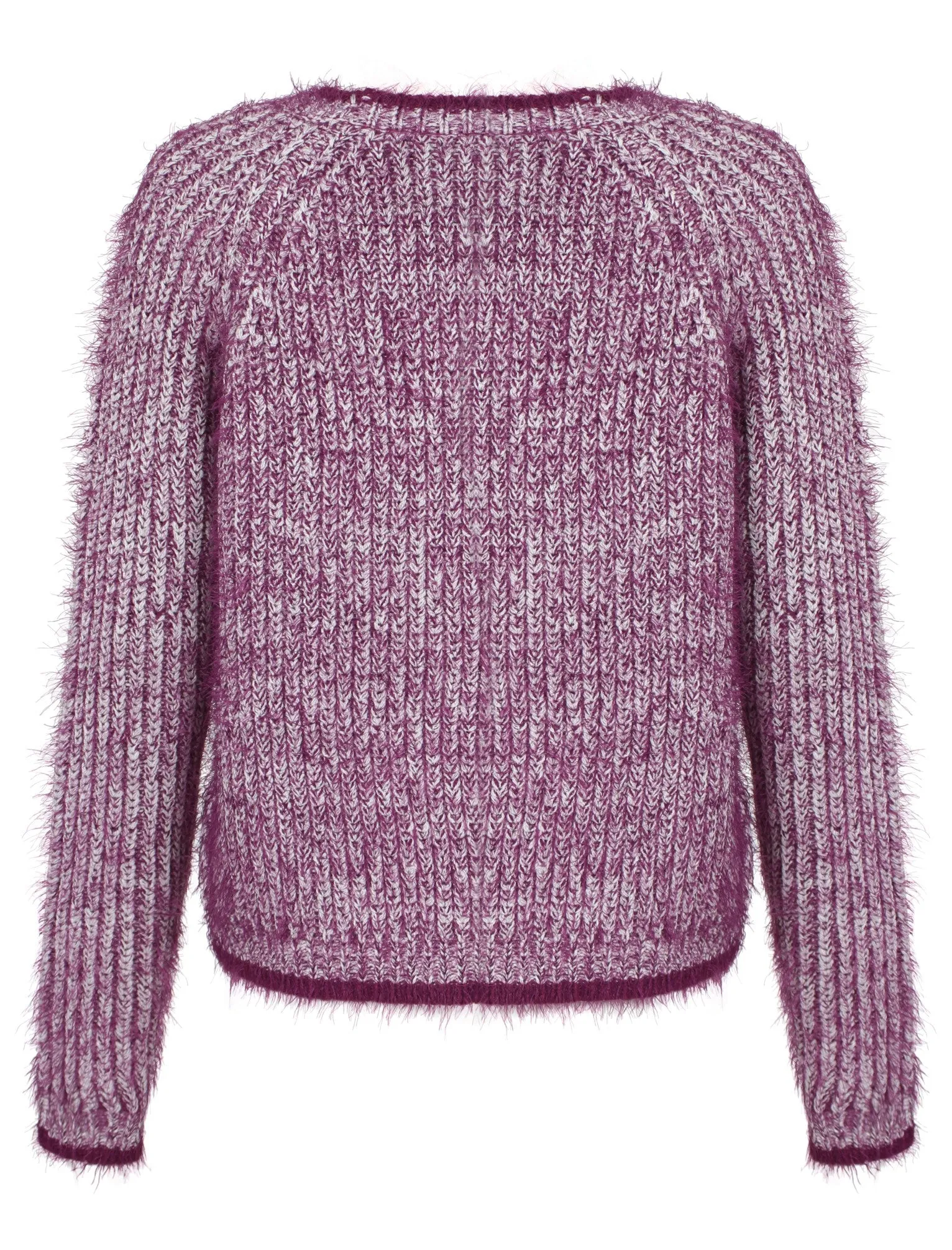 Womens Amara Reya Snowdrop Jumper in Dark Purple Ivory