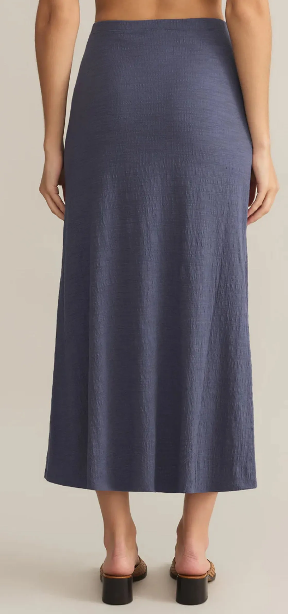ZK251338 Delavine Textured Midi Skirt