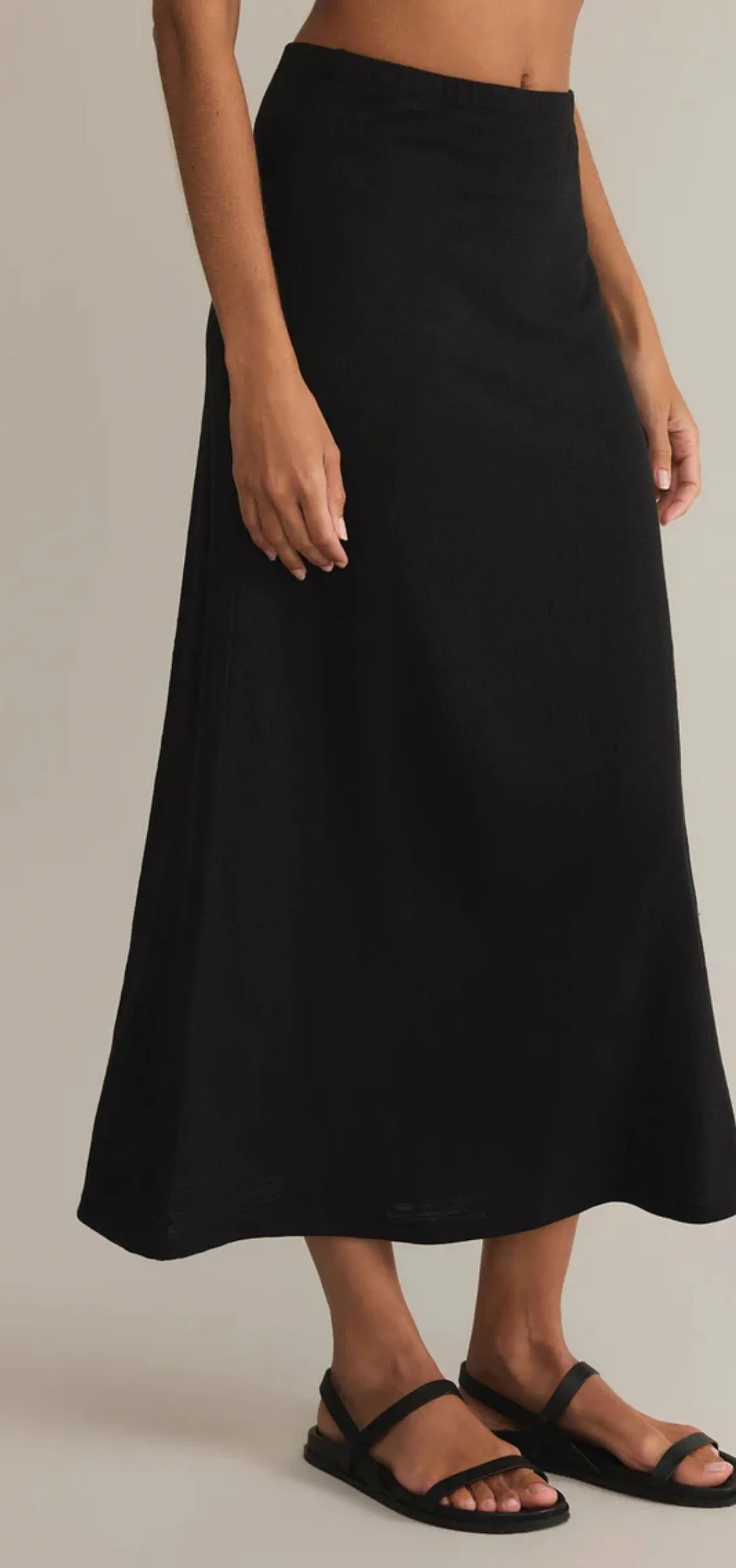 ZK251338 Delavine Textured Midi Skirt